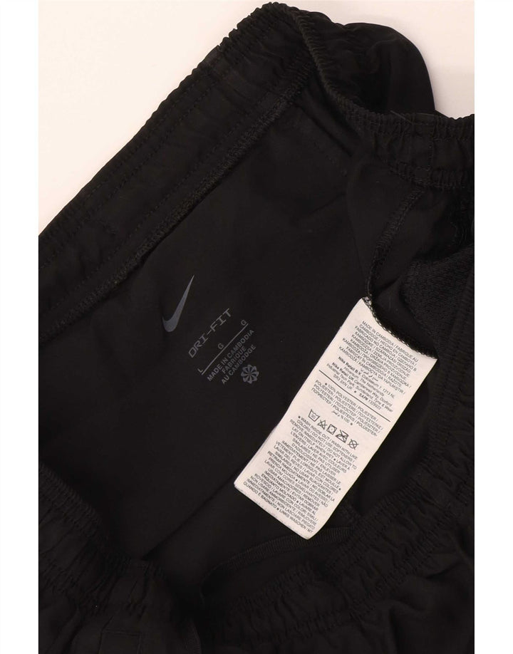 Nike Pantalon de survêtement court Dri Fit pour homme en polyester noir Taille L