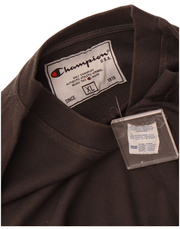 Champion Haut Homme Manches Longues XL Gris Coton