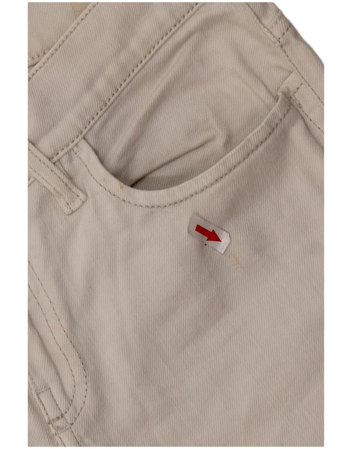 DIESEL Femme Liv Slim Jean Droit W27 L24 Coton Blanc