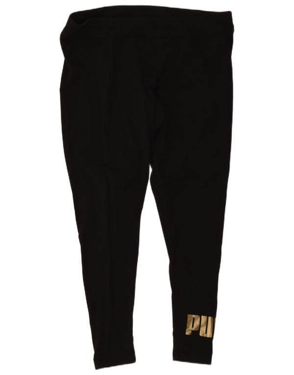 Puma Legging graphique pour femme UK 18 XL Noir Coton