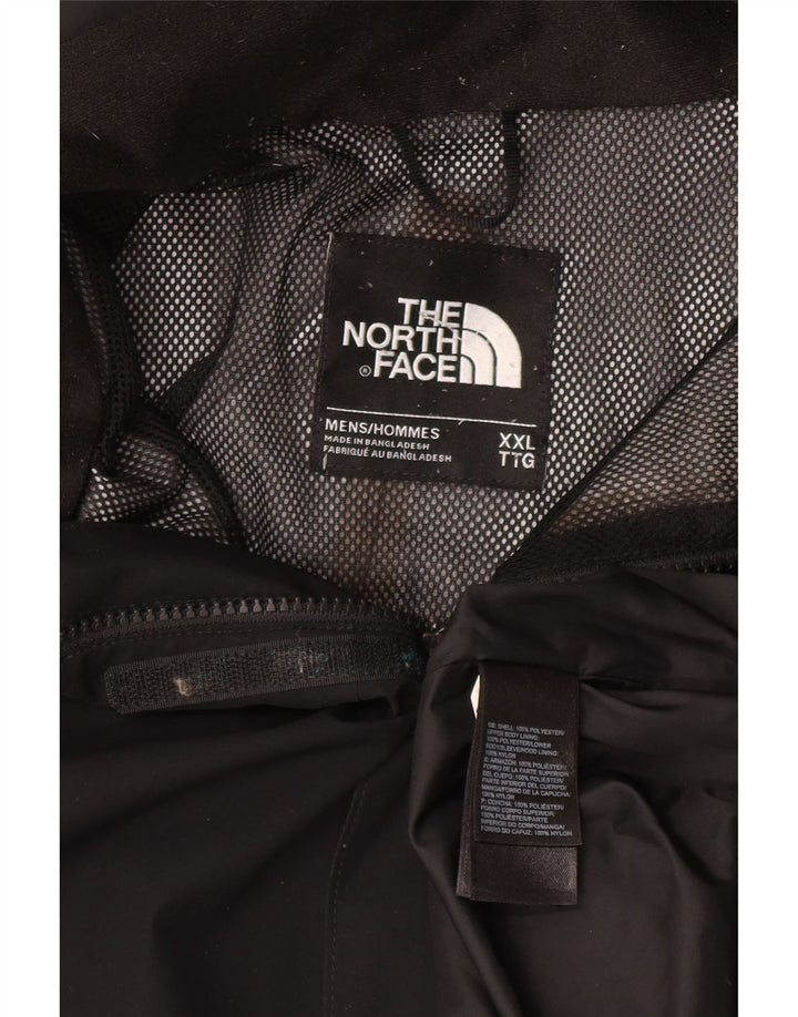 The North Face Veste de pluie à capuche pour homme UK 44 2XL Noir Polyester