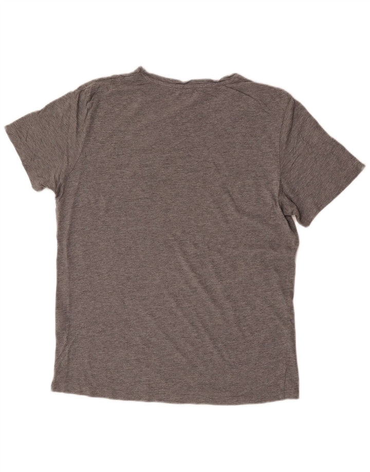 Jack & Jones T-Shirt Graphique Homme Gris Moyen Moucheté Coton