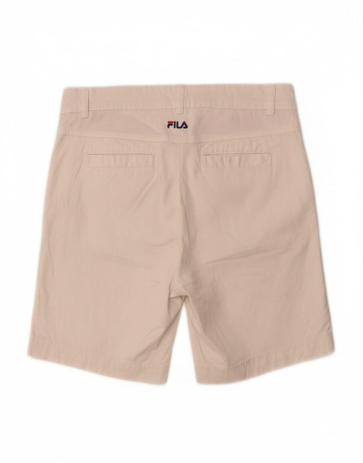 FILA Womens Chino Shorts EU 40 Medium W30 White Cotton