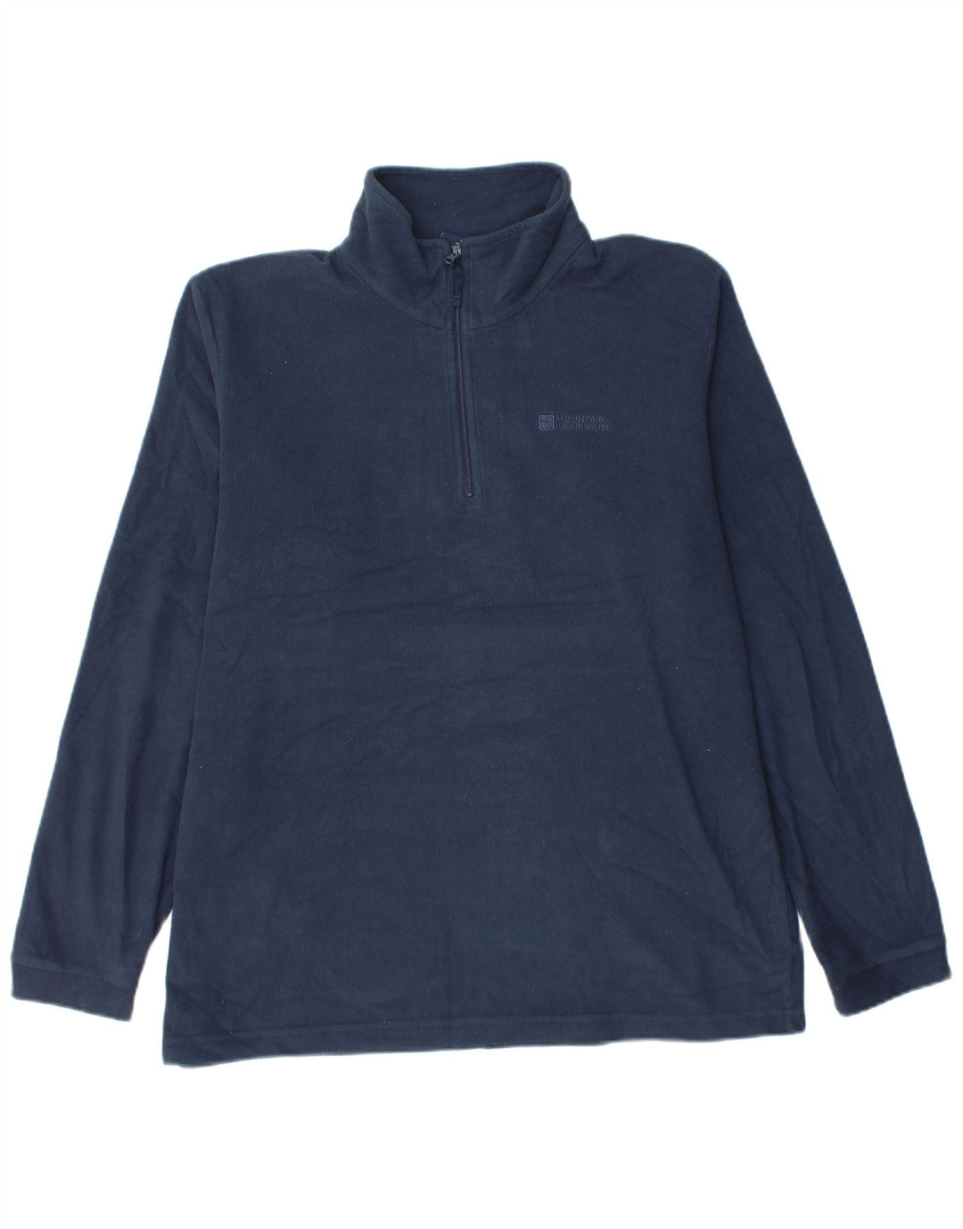 MOUNTAIN WAREHOUSE Pull Polaire à Col Zippé pour Homme Large Bleu Marine Polyester