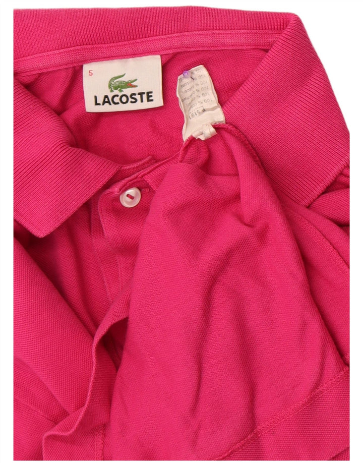 Lacoste Polo Homme Taille 5 Grand Coton Rose