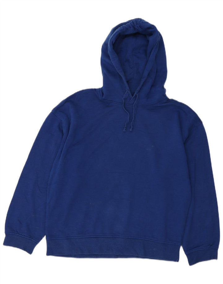 Zara Pull à capuche surdimensionné pour femme UK 10 Petit Bleu