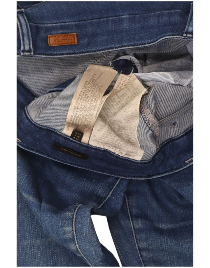 Massimo Dutti Jean évasé pour femme EU 40 Medium W30 L33 Bleu Coton