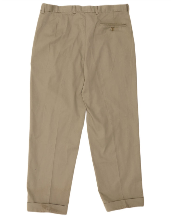 Marks & Spencer Pantalon Chino Pegged Homme W34 L29 Gris Polyester