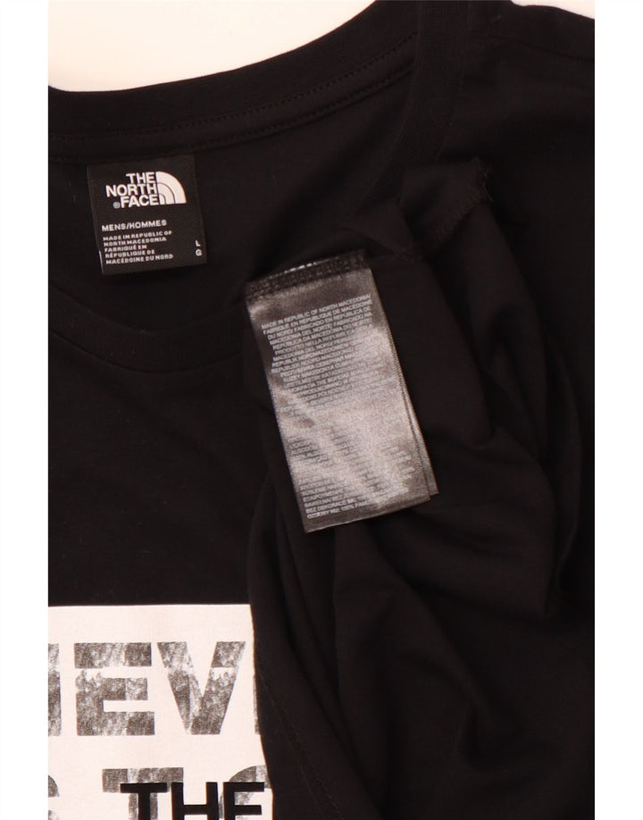 THE NORTH FACE T-shirt graphique pour hommes, grand, en coton noir