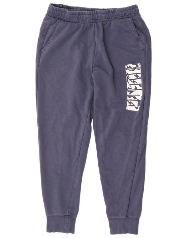Puma Pantalon de Survêtement Graphique Homme Joggers Large Bleu Coton
