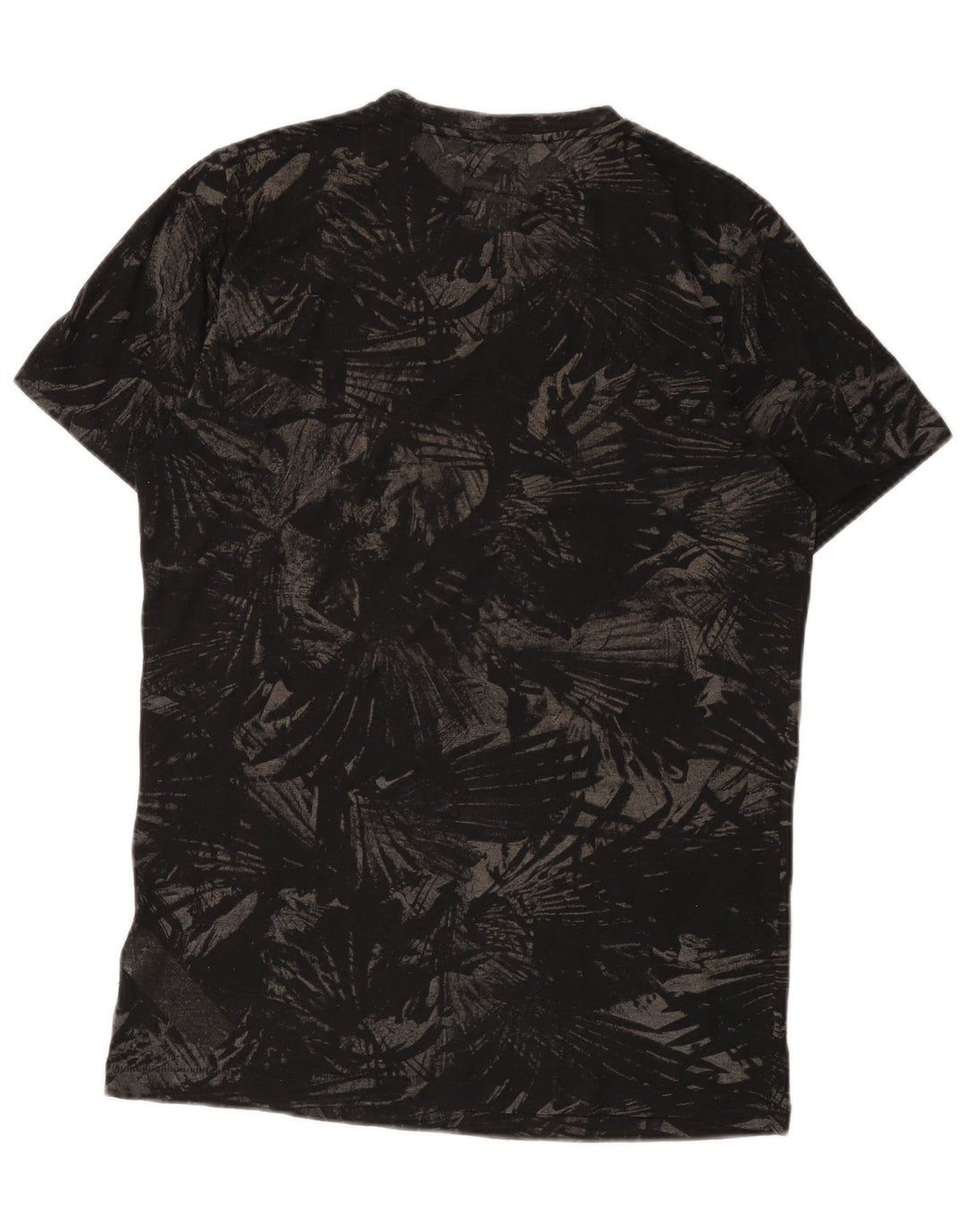 Diesel T-Shirt Homme Haut Large Noir Floral Polyester