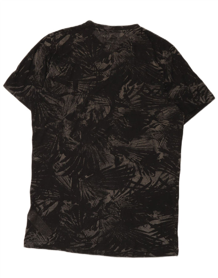 Diesel T-Shirt Homme Haut Large Noir Floral Polyester