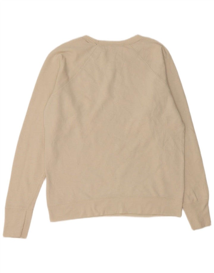 CHAMPION Sweat-Shirt Homme Blanc Cassé Large Polyester