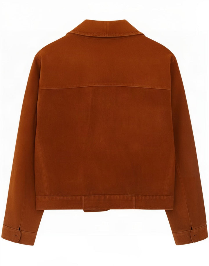Vintage Veste en daim pour femme UK 38 Cuir marron moyen