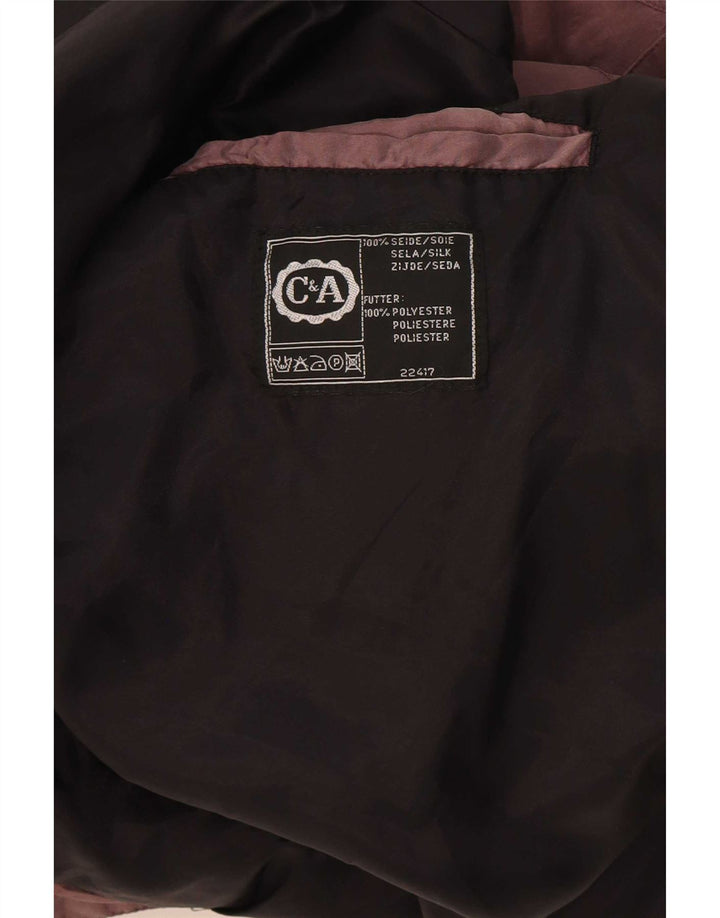 C&A Blouson Bomber Double Boutonnage Homme EU 52/54 XL Violet Soie