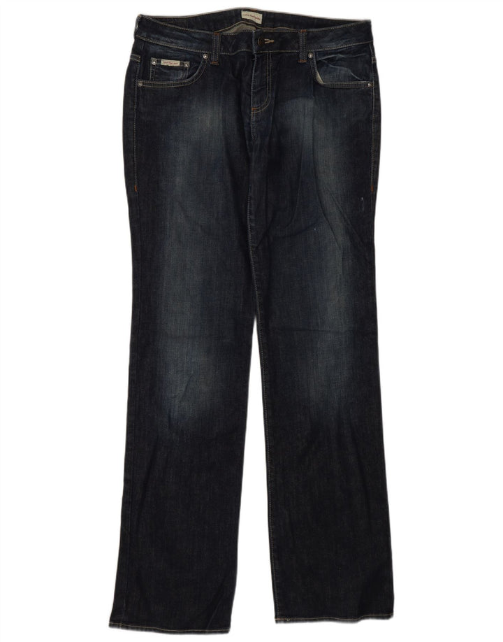 Calvin Klein Jeans Bootcut Femme W32 L34 Bleu Marine Coton
