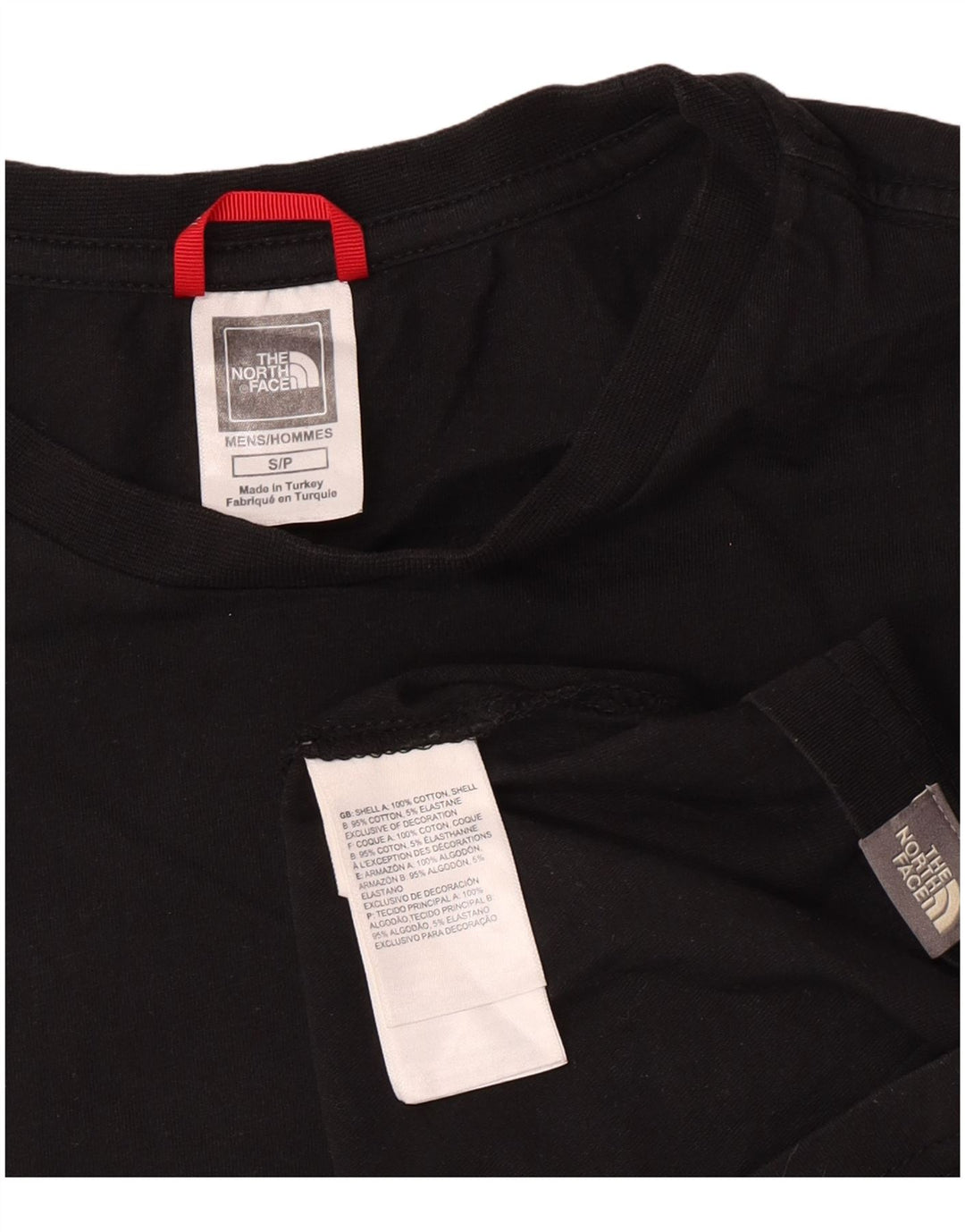 The North Face T-Shirt Homme Haut Petit Coton Noir