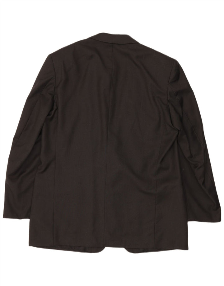 Marks & Spencer Veste blazer longue à 2 boutons pour homme UK 46 XL Gris laine vierge