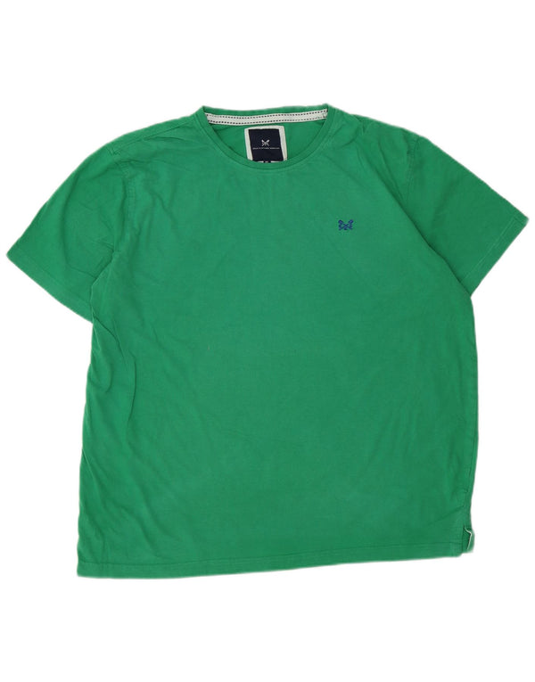 CREW CLOTHING T-Shirt Homme Top XL Vert Coton