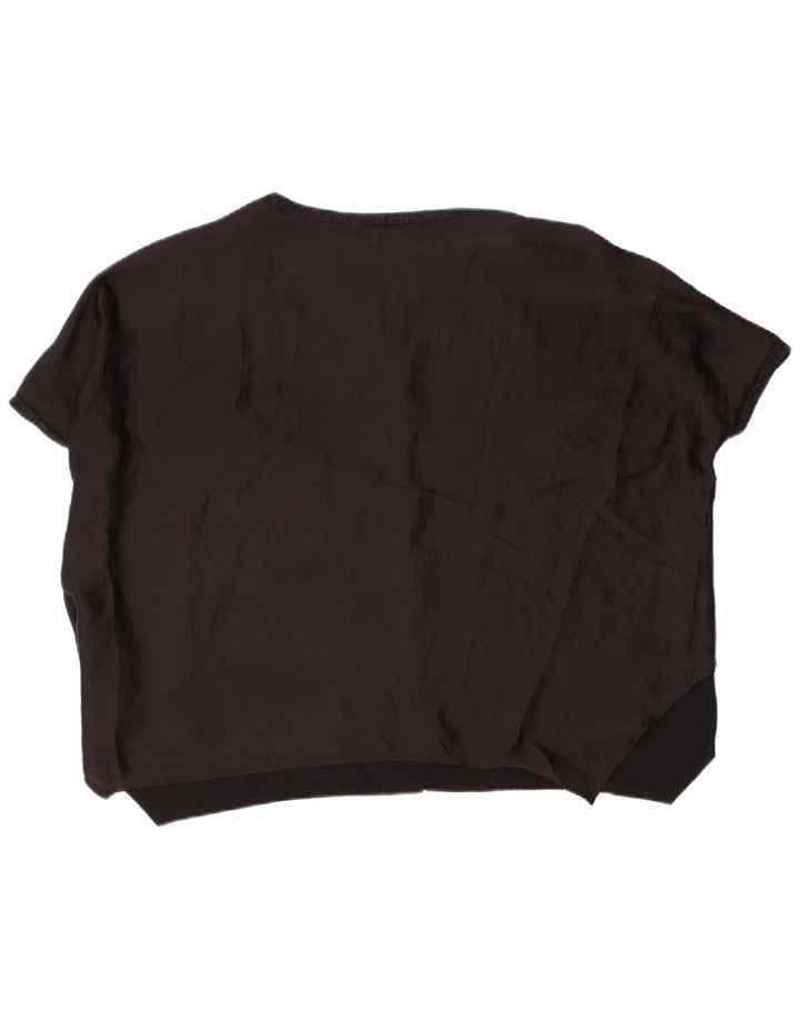 Zara Chemisier surdimensionné pour femme UK 44 Noir moyen