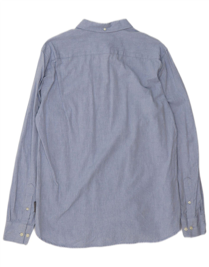 French Connection Chemise Homme Large Bleu Coton