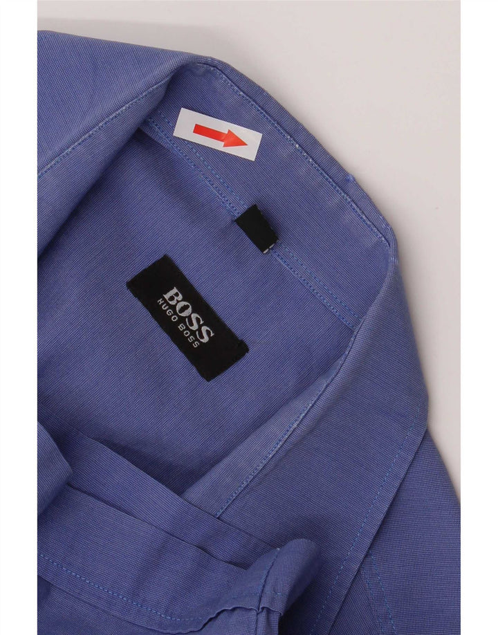 Hugo Boss Chemise à manches courtes Regular Fit Coton bleu moyen