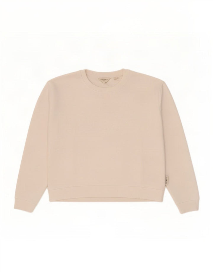 Ted Baker Sweat-shirt surdimensionné pour femme Taille 2 Petit Polyester Blanc