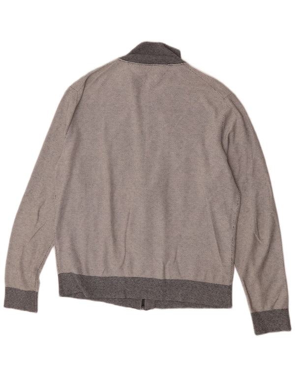 Tommy Hilfiger Pull Cardigan Homme 2XL Gris Colorblock Coton