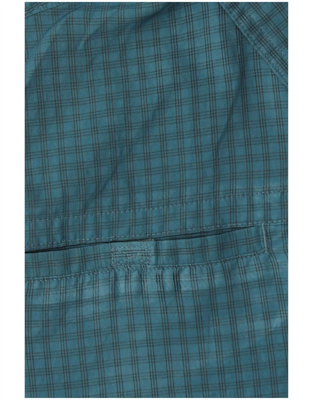 EDDIE BAUER Chemise à Manches Courtes Homme Bleu Moyen Vichy Polyester