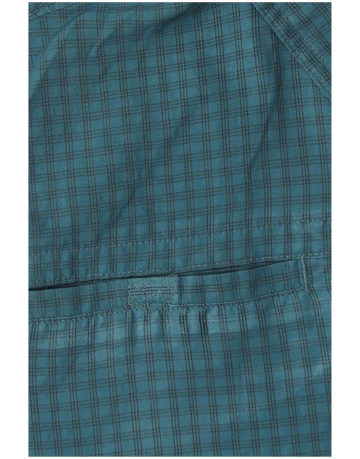 EDDIE BAUER Chemise à Manches Courtes Homme Bleu Moyen Vichy Polyester