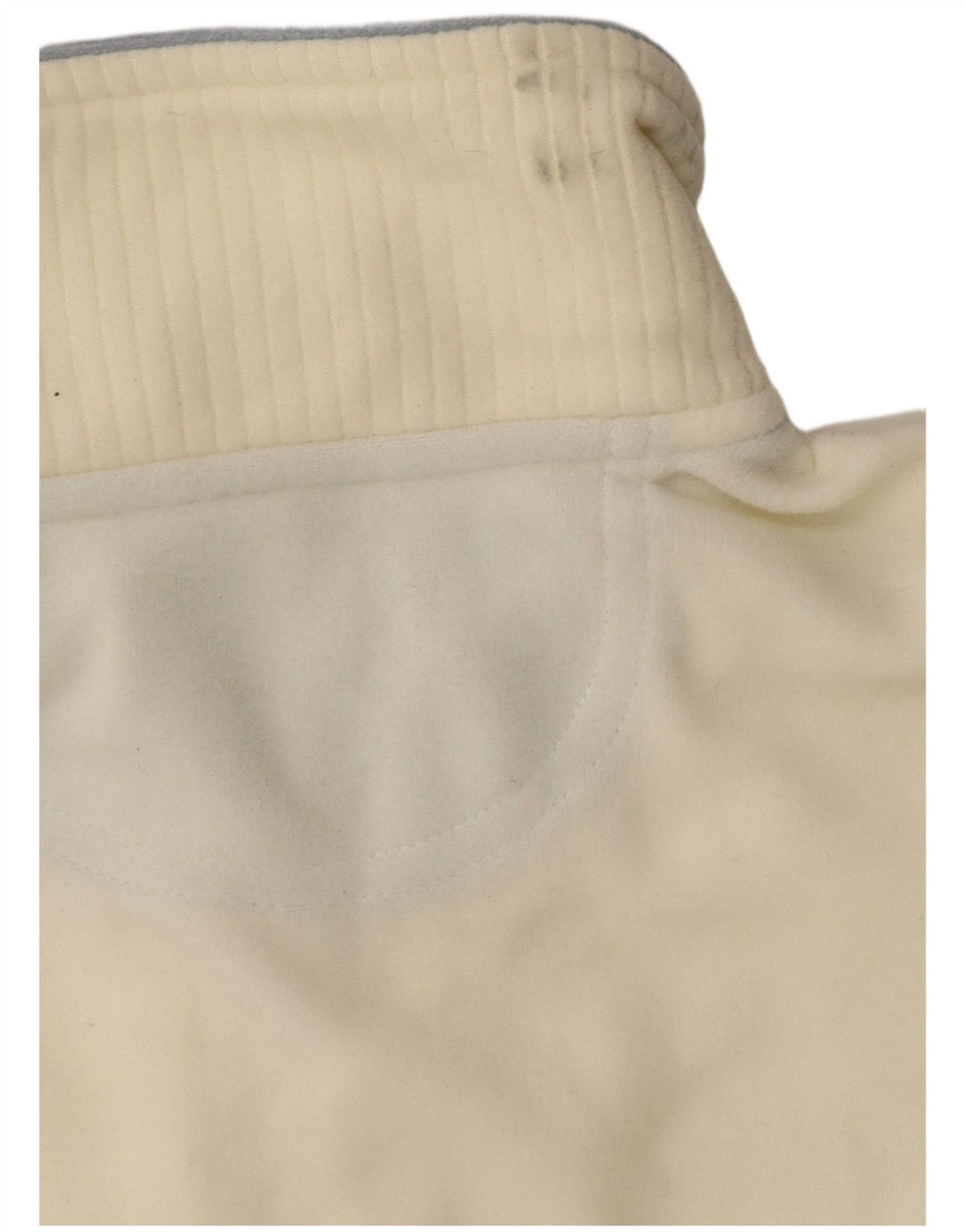 CHAMPION Pull polaire à col zippé pour femme, coupe facile, UK 10, petit, blanc cassé