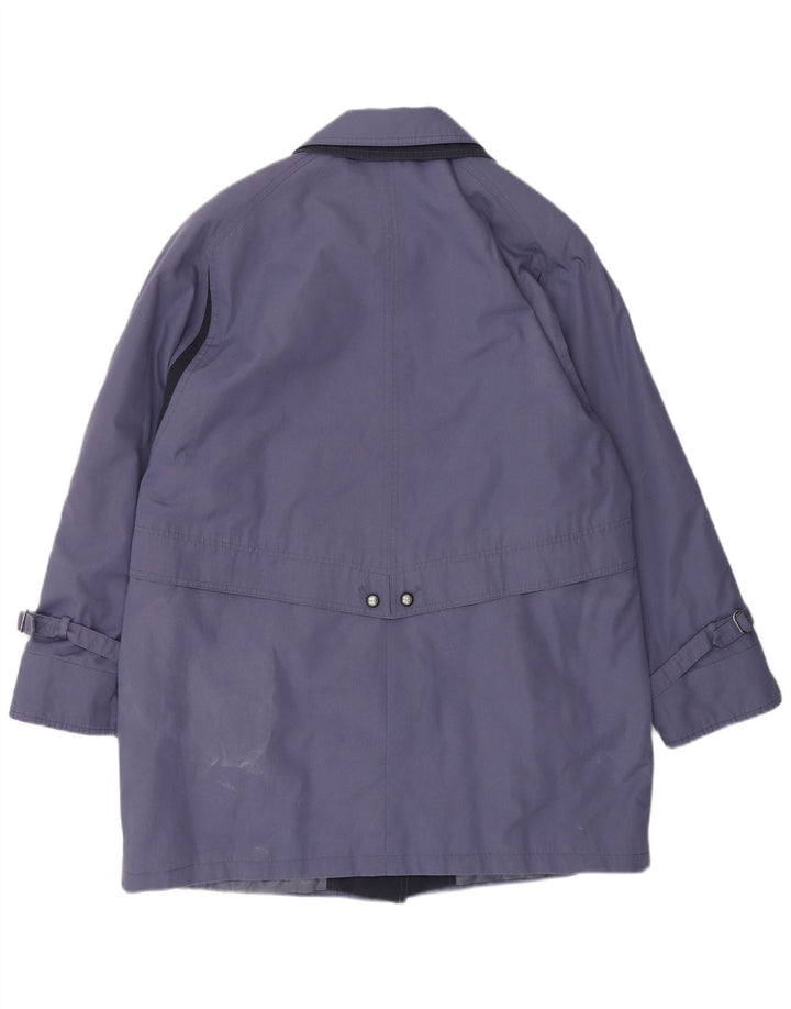 vintage Femmes Overcoat Overcoat UK 14 Grand Bleu