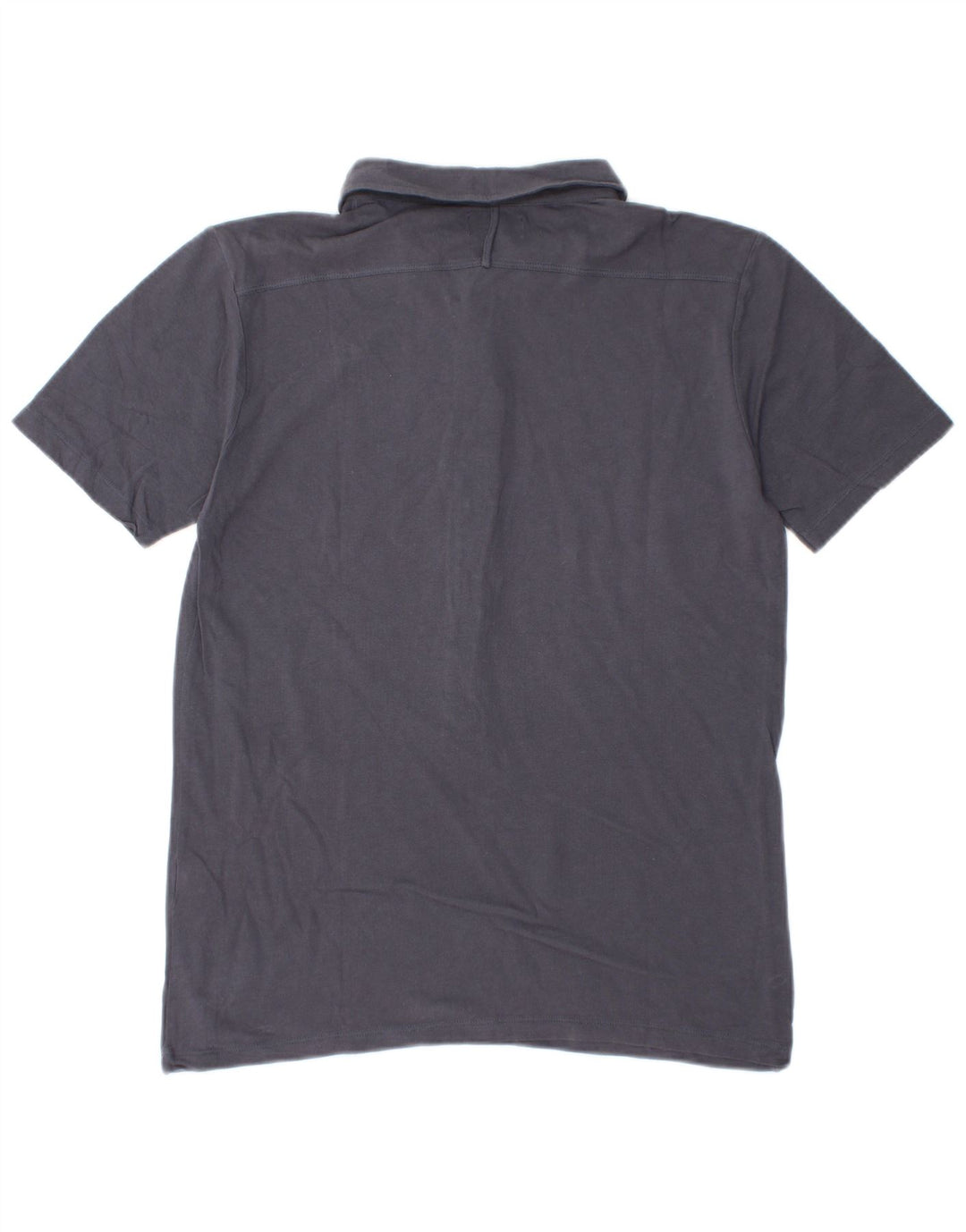 ZARA Womens Polo Shirt UK 12 Medium Navy Blue Cotton