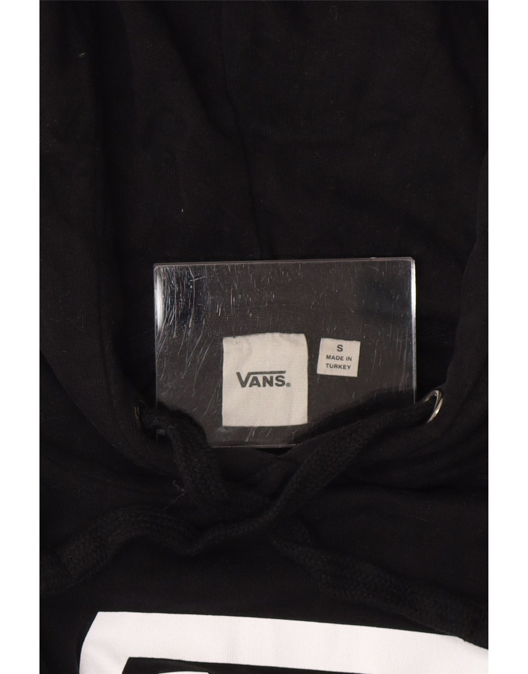 Vans Pull à capuche graphique pour femme UK 10 Small Noir