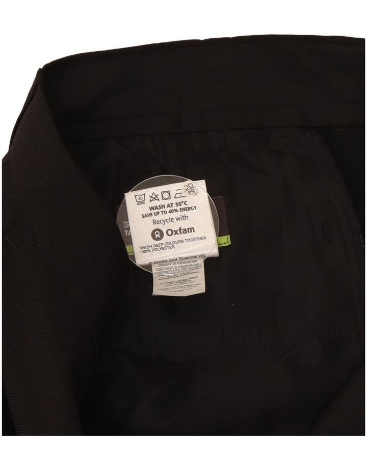 Marks & Spencer Pantalon Chino Droit Homme W36 L29 Noir Polyester