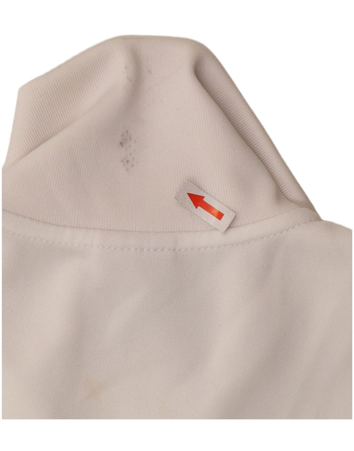Nike Veste de survêtement pour femme UK 8/10 Petit Blanc Polyester