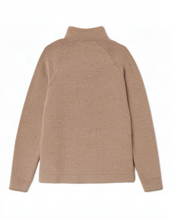 Weird Fish Sweat-shirt à col zippé pour femme UK 12 Gris moyen Coton