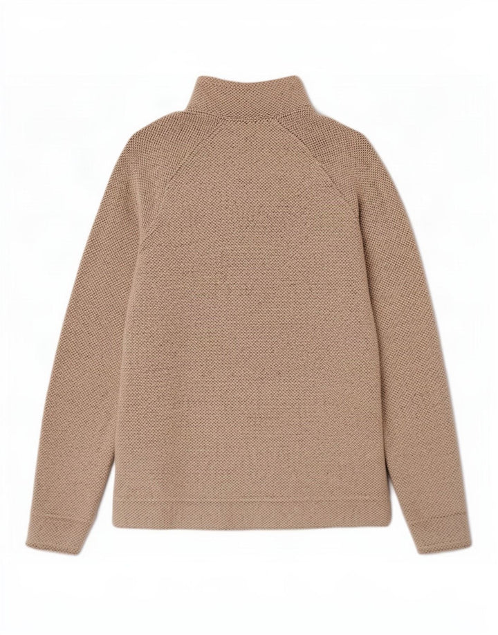 Weird Fish Sweat-shirt à col zippé pour femme UK 12 Gris moyen Coton