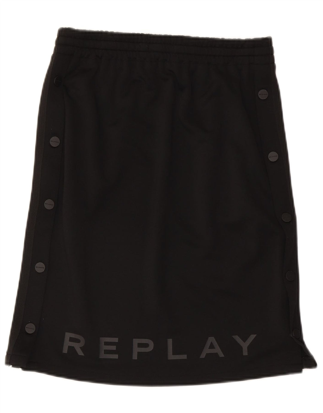 Replay Jupe Graphique Femme Small W27 Noir Polyester Sports