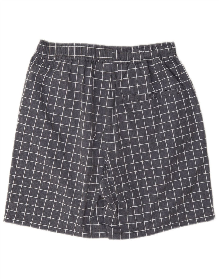 Fila Short de sport XS Gris Check Polyester Homme