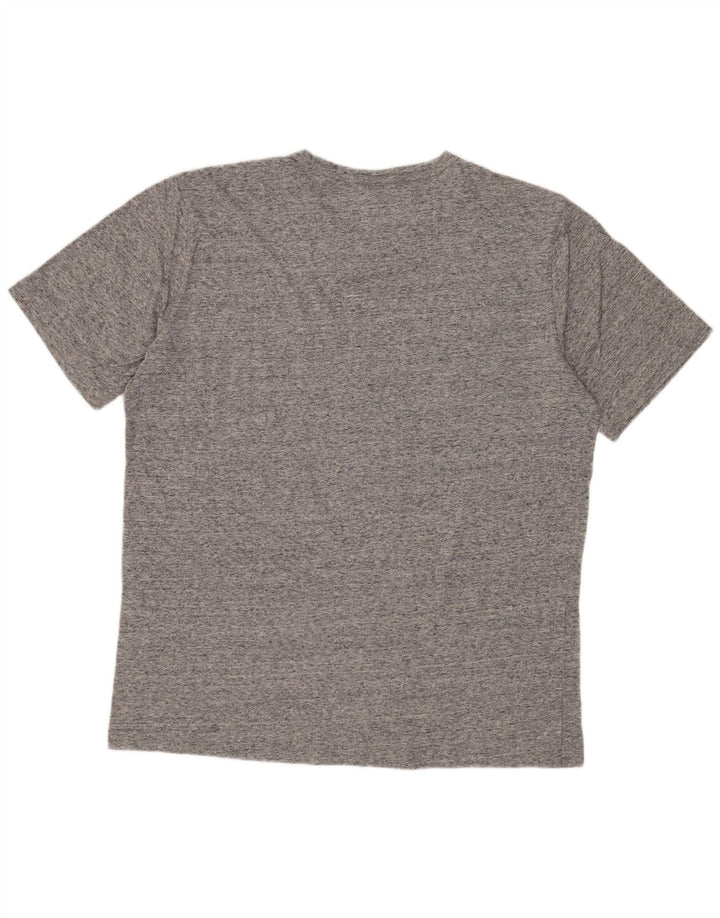 CHAMPION T-Shirt Graphique Homme Grand Gris Moucheté Coton
