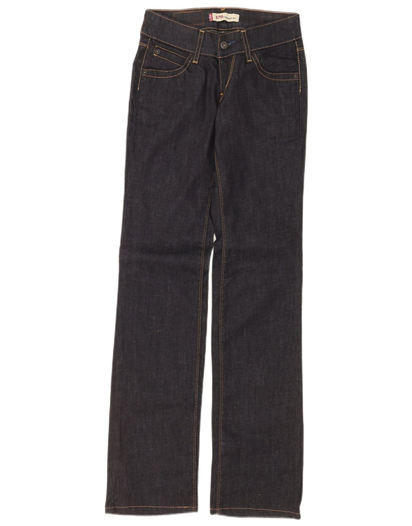 Levi's Jean Droit 570 Femme W26 L34 Bleu Marine Coton
