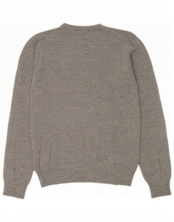Zara Pull col rond pour homme en viscose gris moyen