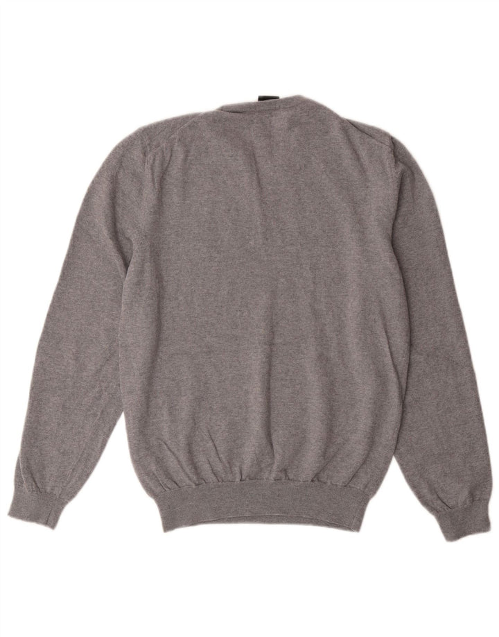 HUGO BOSS Pull col en V pour femme UK 10 Small Gris