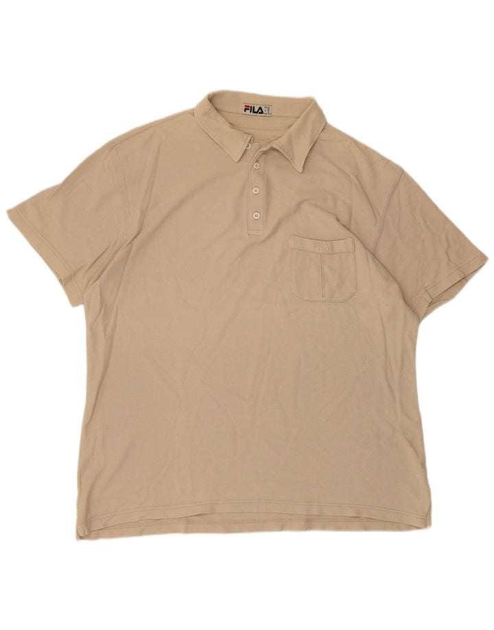 FILA Polo Homme XL Beige Coton