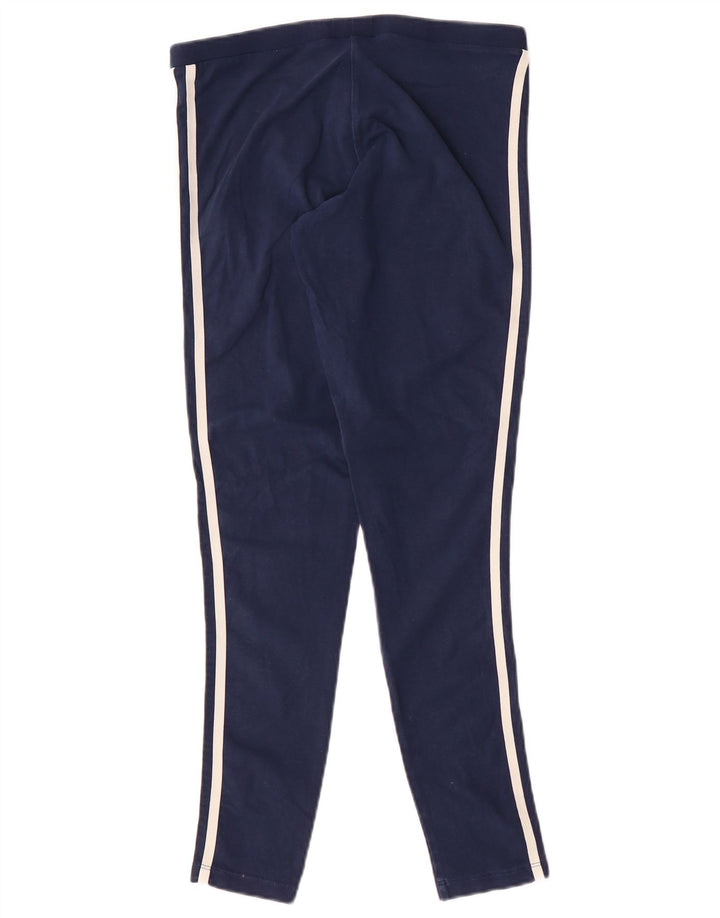 Adidas Leggings Femme UK 12 Coton Bleu Marine Moyen