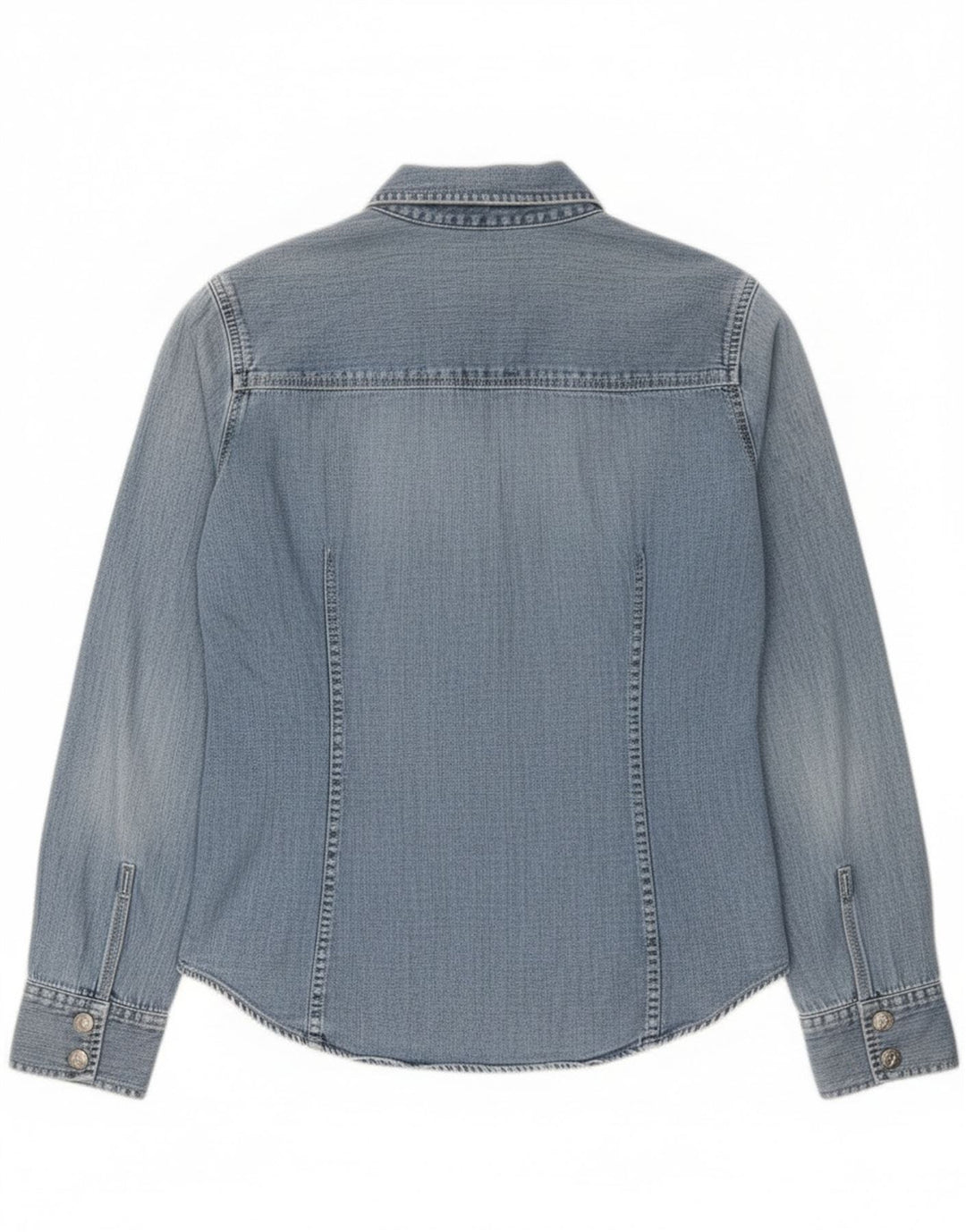 Calvin Klein Jeans Chemise En Jean Femme Bleu Moyen Coton
