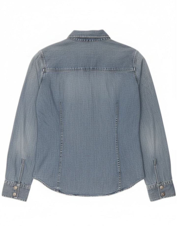 Calvin Klein Jeans Chemise En Jean Femme Bleu Moyen Coton