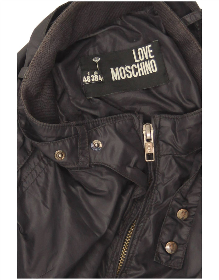 Moschino Veste Bomber Homme UK 38 Medium Noir Polyamide