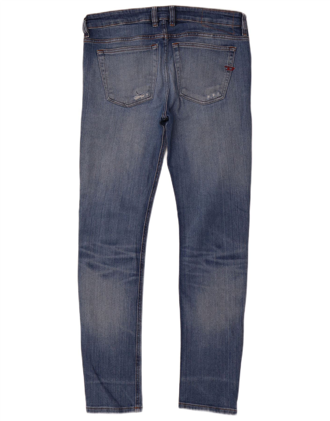 Diesel Jean slim vieilli W32 L32 en coton bleu pour homme